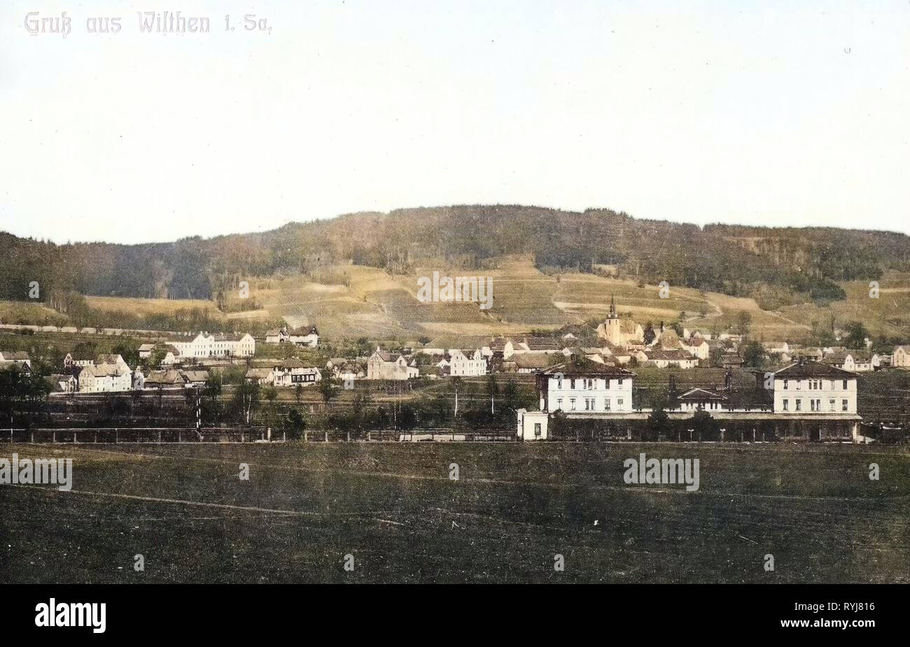 Bahnhof Wilthen, Buildings in Wilthen, 1909, Landkreis Bautzen, Wilthen