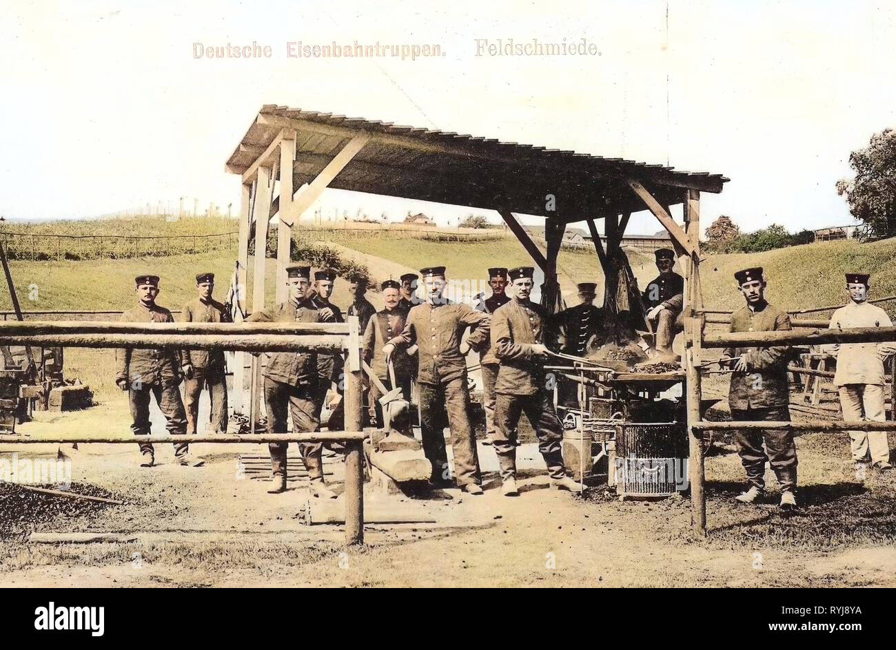 in Saxony, Große Heeresfeldbahnübung 1909, 1. Königlich