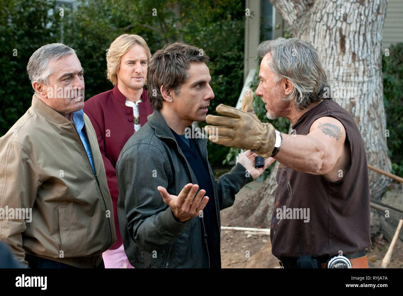 Robert De Niro Owen Wilson Ben Stiller Harvey Keitel Little Fockers 2010 Stock Photo Alamy