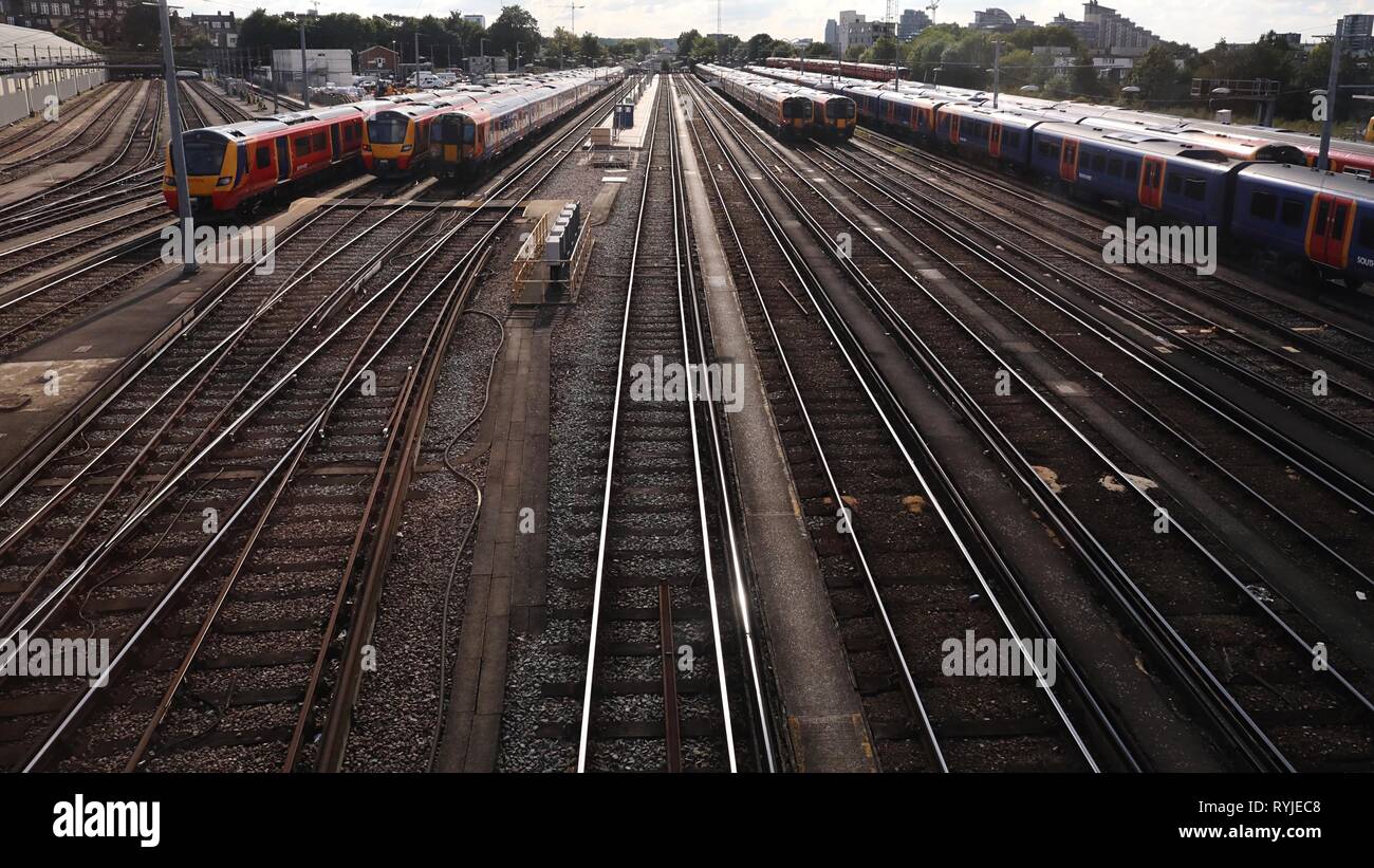 Clapham Junction train station, London Stock Photo