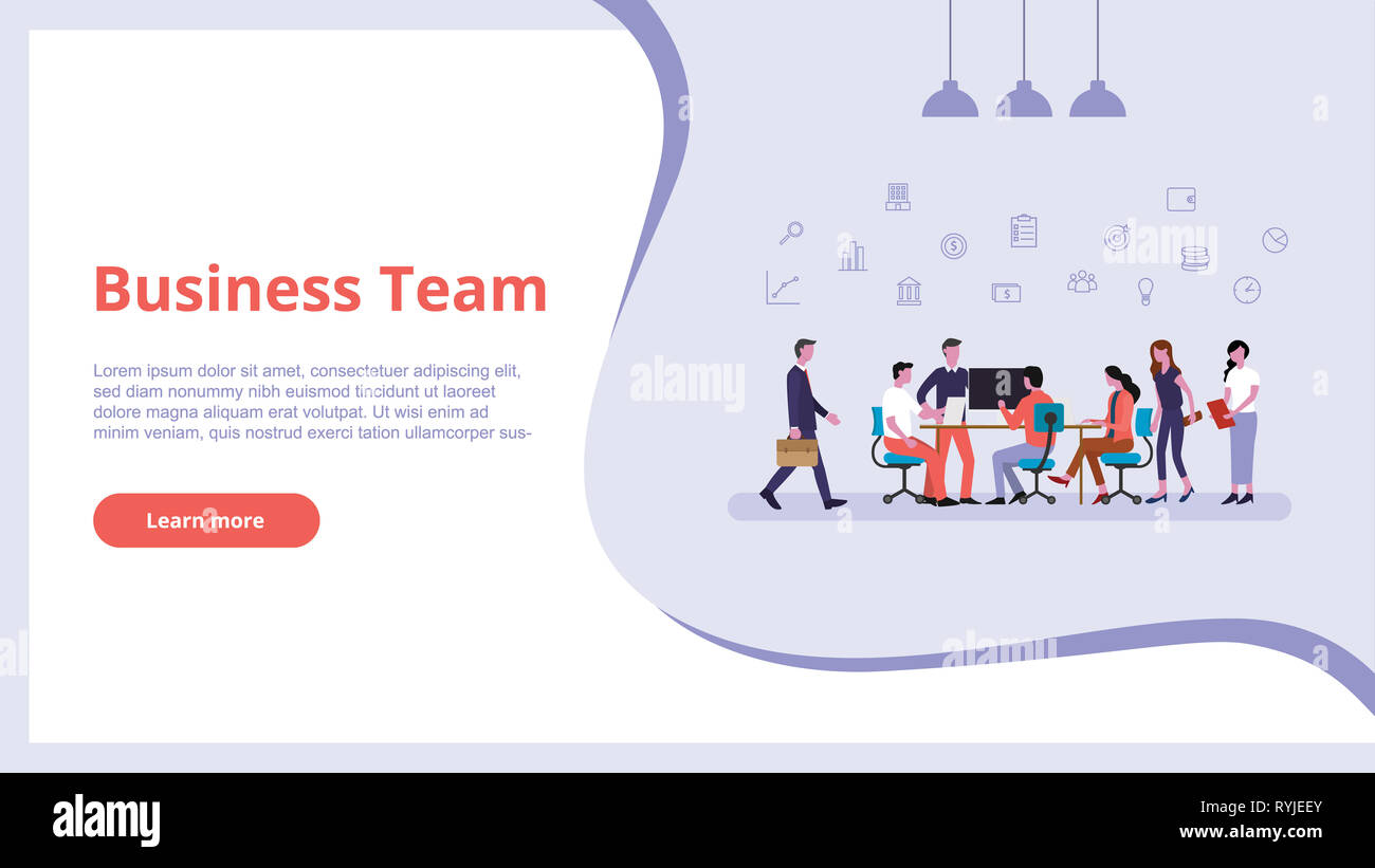 Business Team People Work Finance Concept For Website Template