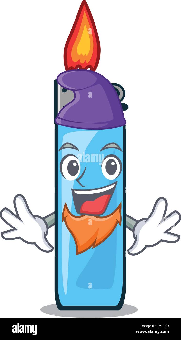 Elf plastic lighters in the character shape Stock Vector