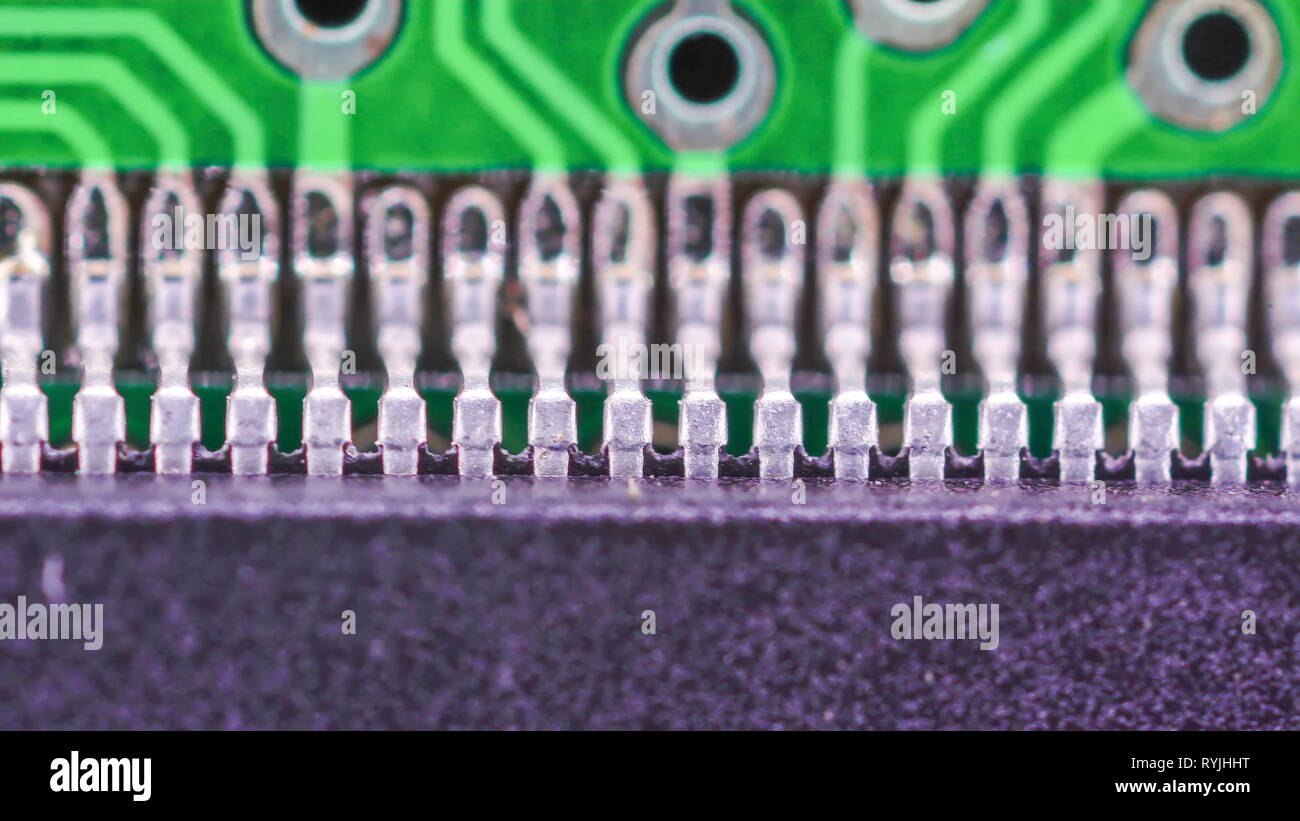 Small tiny parts of the circuit board used for electronics project and supply Stock Photo