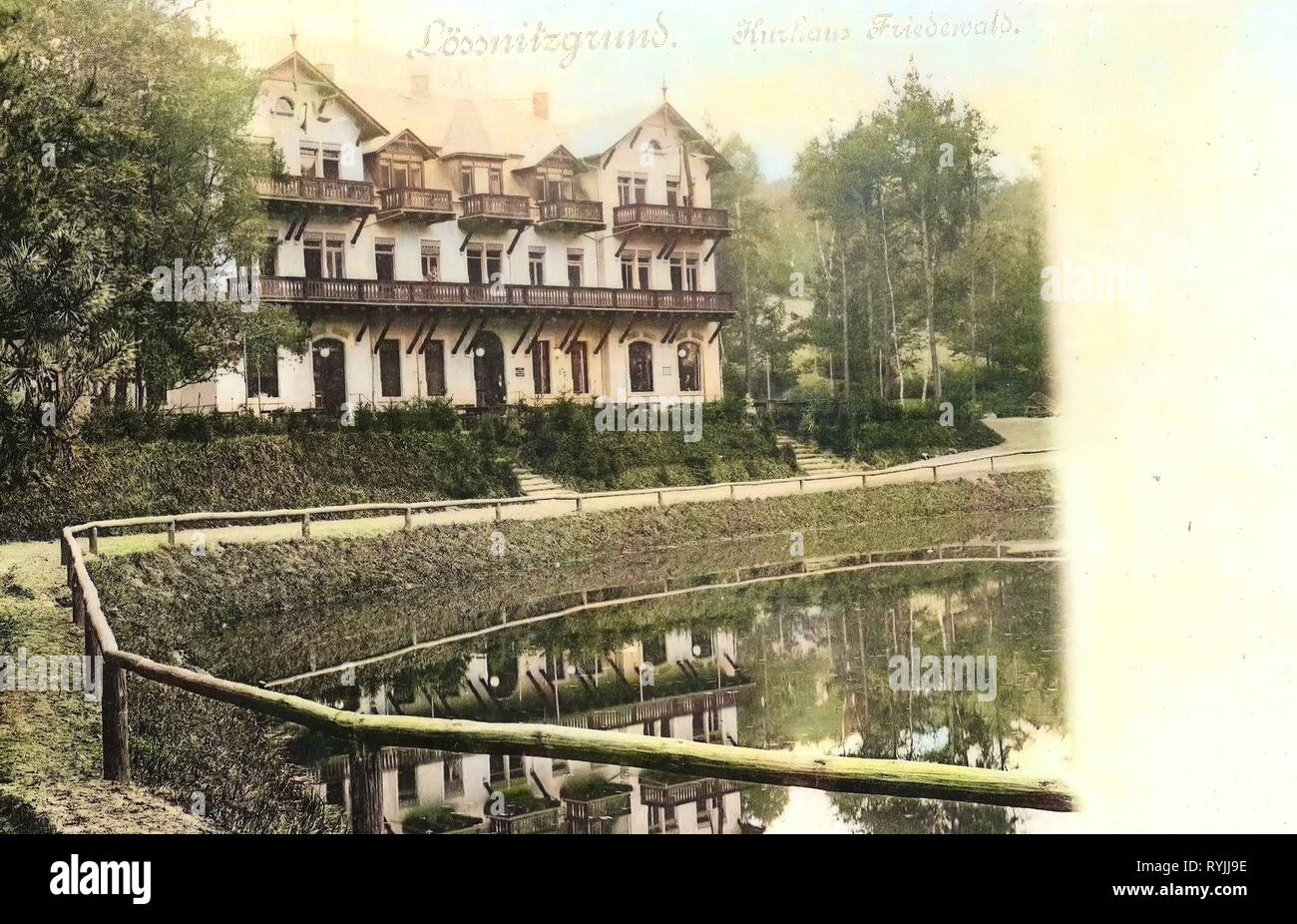 Ponds in Landkreis Meißen, Kurhaus Friedewald, 1898, Landkreis Meißen
