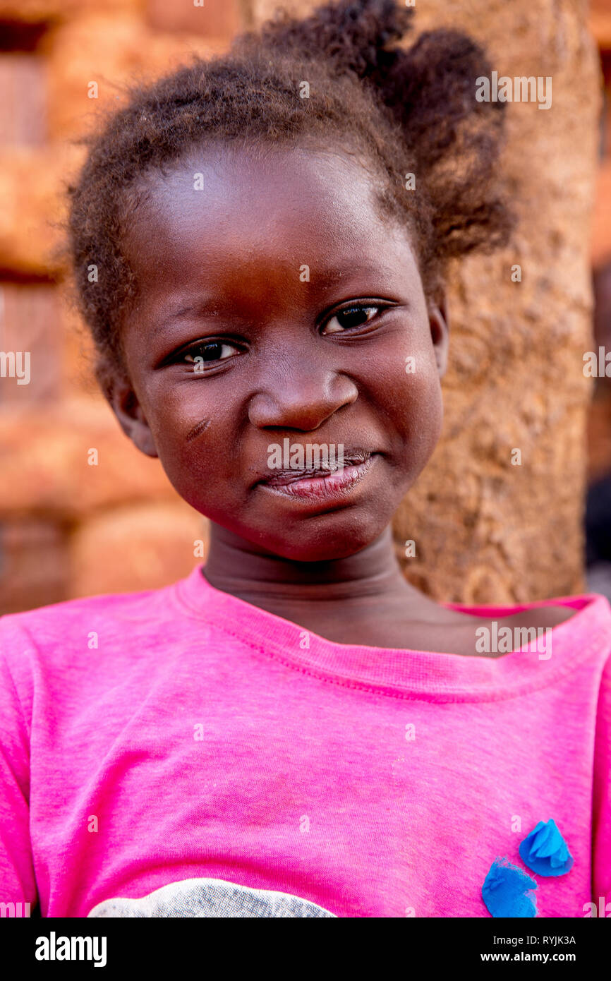 Ouagadougou girl, Burkina Faso. Stock Photo