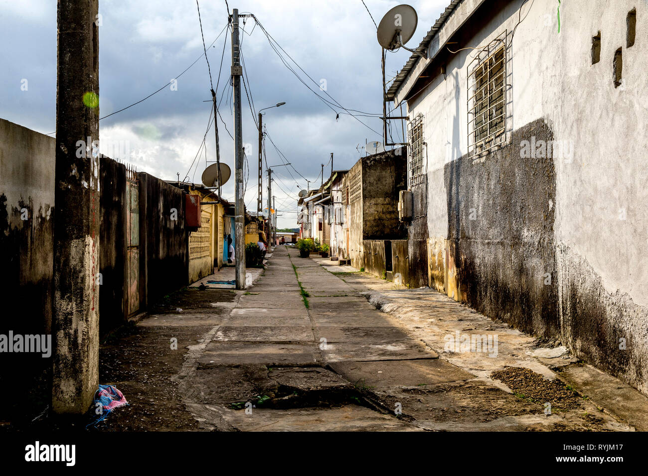 Street in Abidjan, Ivory Coast Stock Photo Alamy