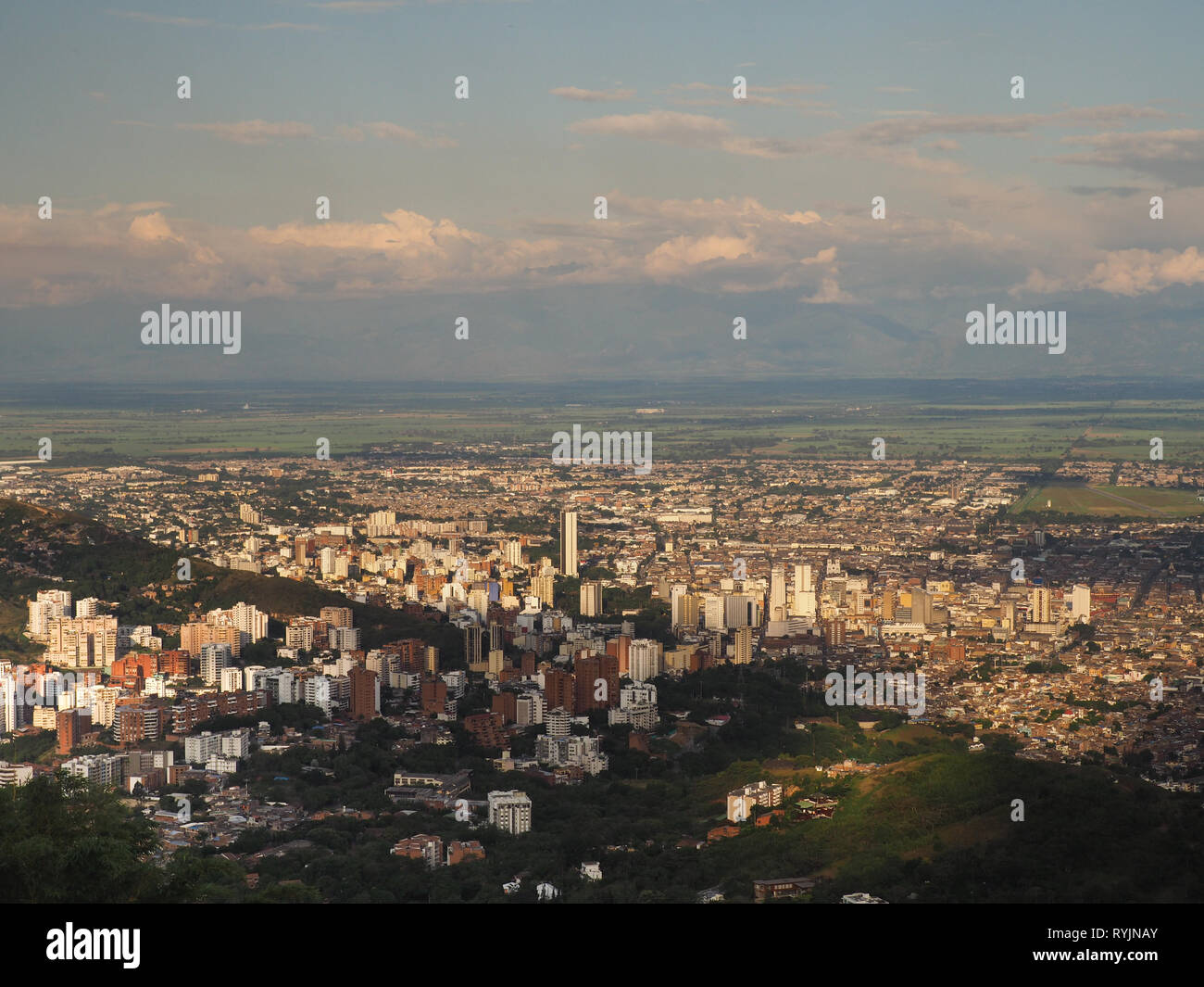 View over Cali, Colombia Stock Photo