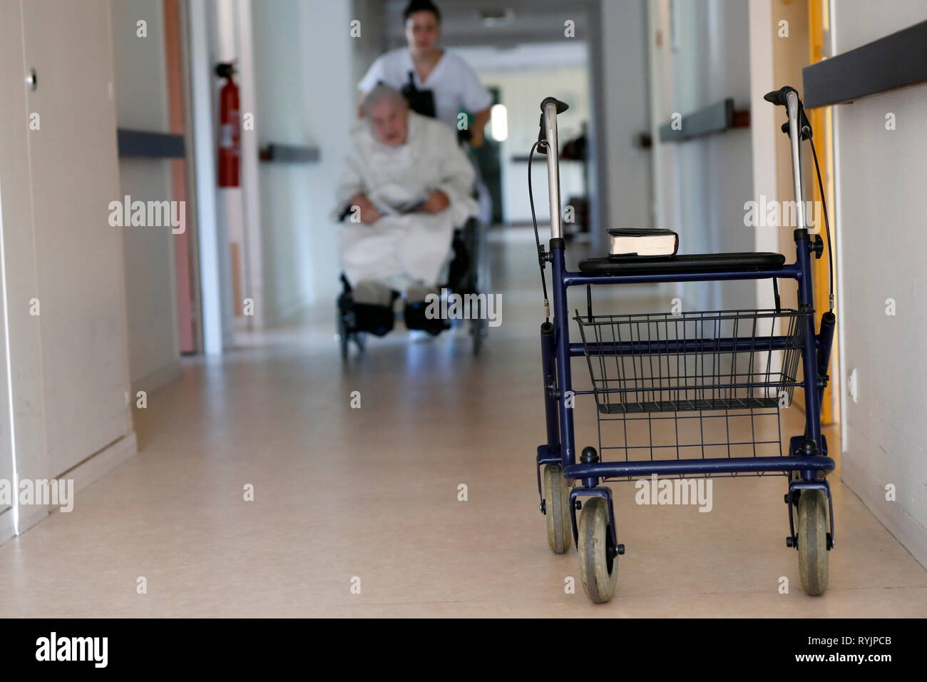 The Visitation Monastery.   Retirement home.  Medical care.  France. Stock Photo