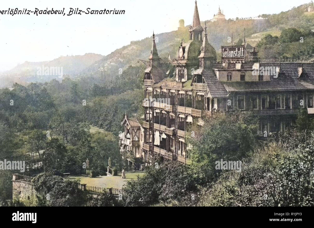 Schloss Lössnitz, Spitzhaus, Bismarckturm (Radebeul), 1911, Landkreis