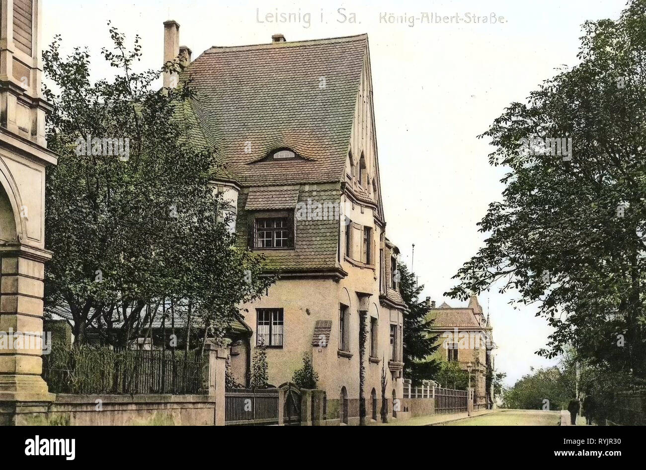 Buildings in Leisnig, 1911, Landkreis Mittelsachsen, Leisnig, König