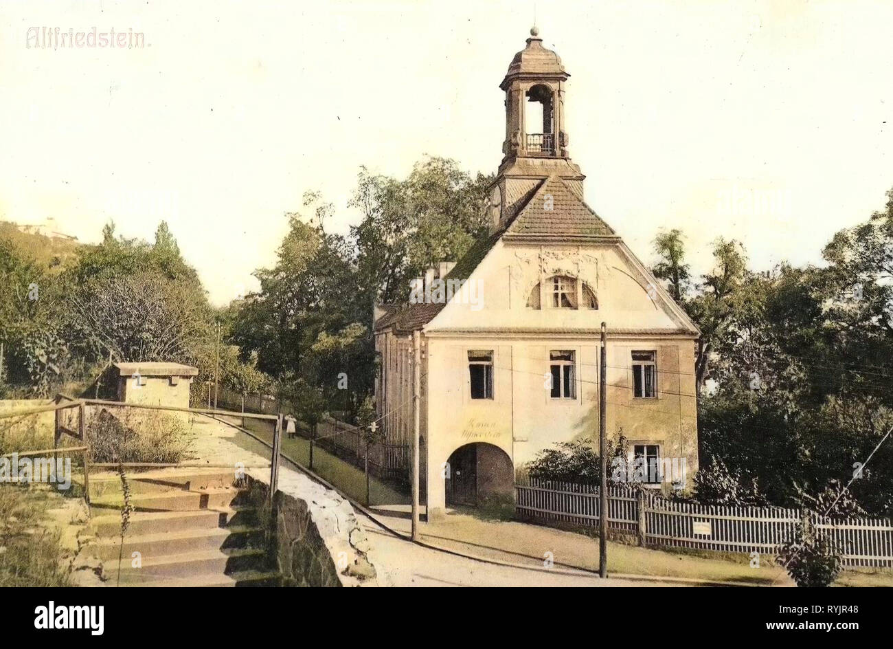 Altfriedstein, 1911, Landkreis Meißen, Radebeul, Germany Stock Photo