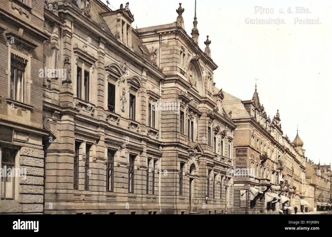 1911 Sachsische Schweiz Osterzgebirge Pirna Gartenstrasse