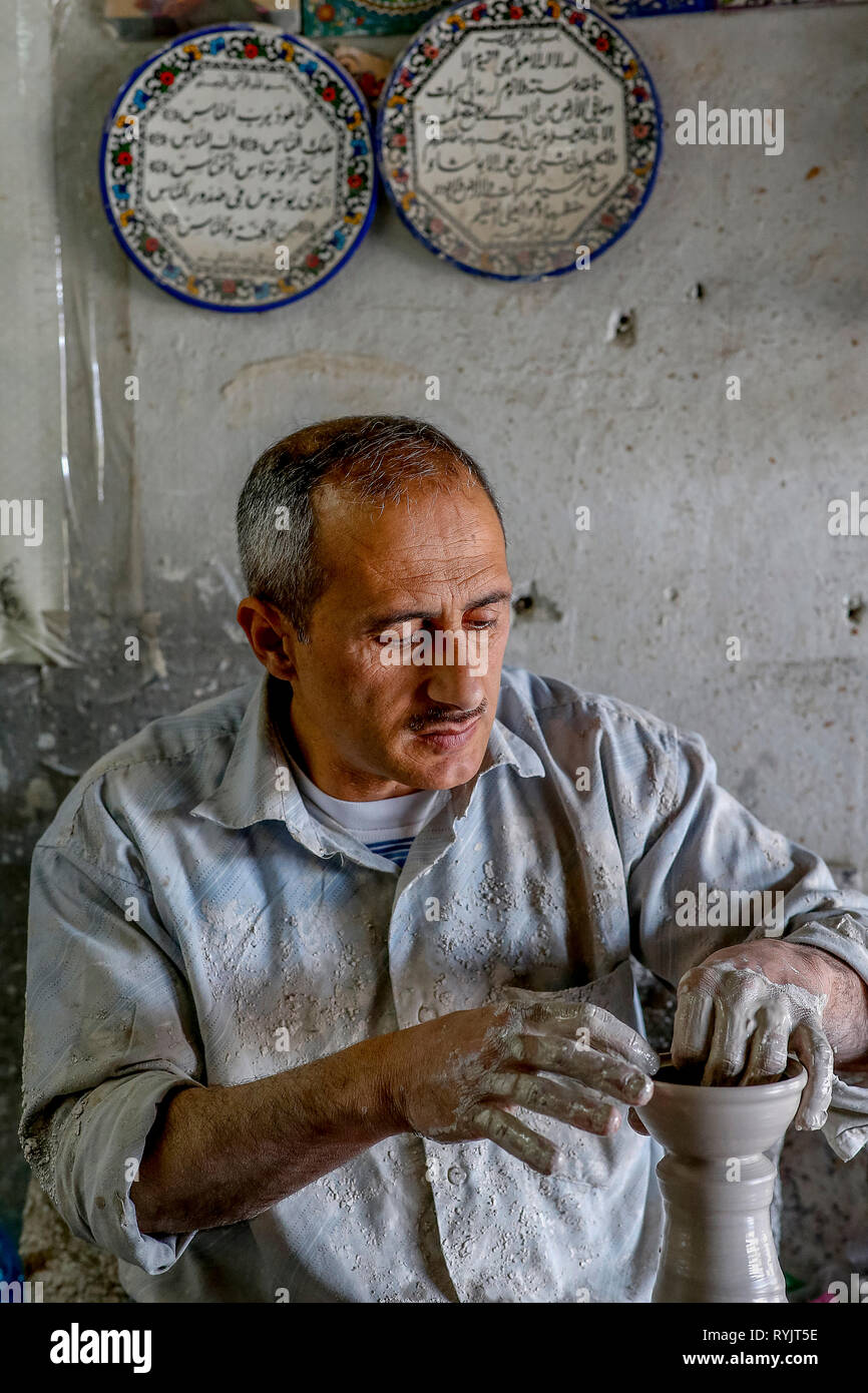 Albahaa ceramic potery and glass blowing factory in Hebron, West Bank