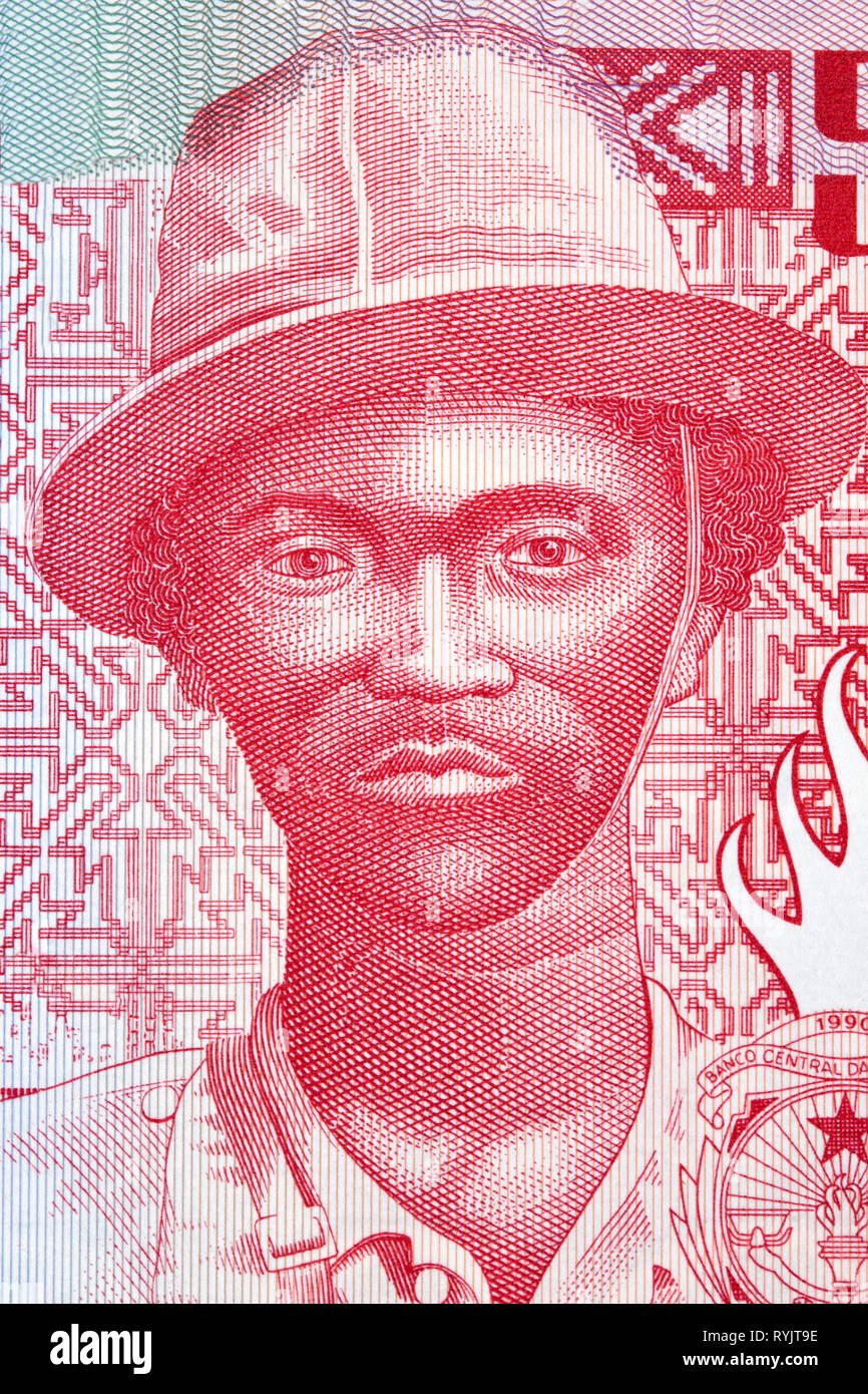 Pansau Na Isna a portrait from Guinea-Bissau money Stock Photo