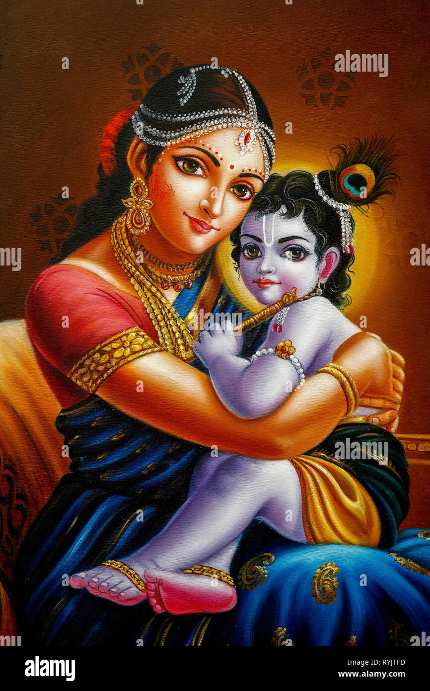 Hindu god painting hi-res stock photography and images - Alamy