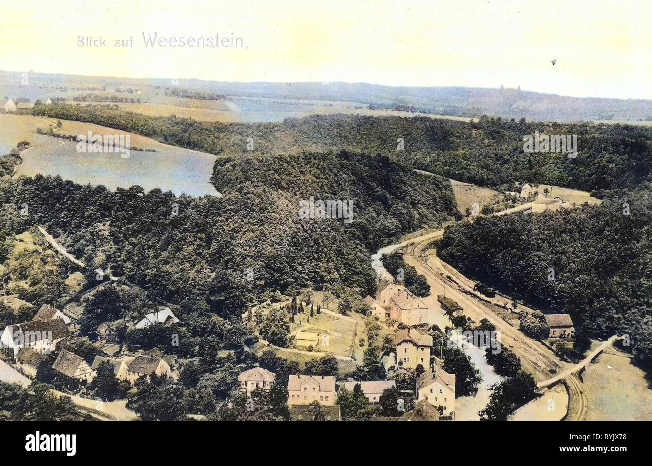 Weesenstein, 1911, Sächsische Schweiz-Osterzgebirge Stock Photo