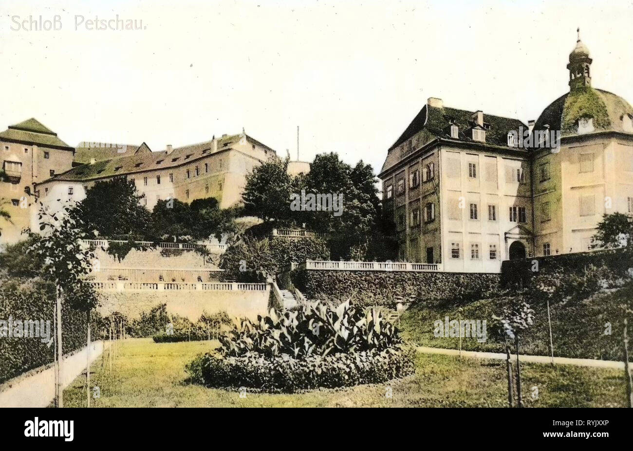 Bečov nad Teplou Castle, Bečov nad Teplou Chateau, 1899, Karlovy Vary Region, Petschau, Schloß, Czech Republic Stock Photo