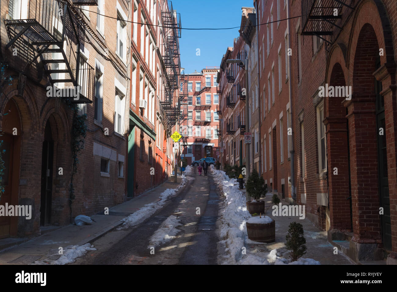 Margaret Street, Boston, Massachusetts Stock Photo Alamy