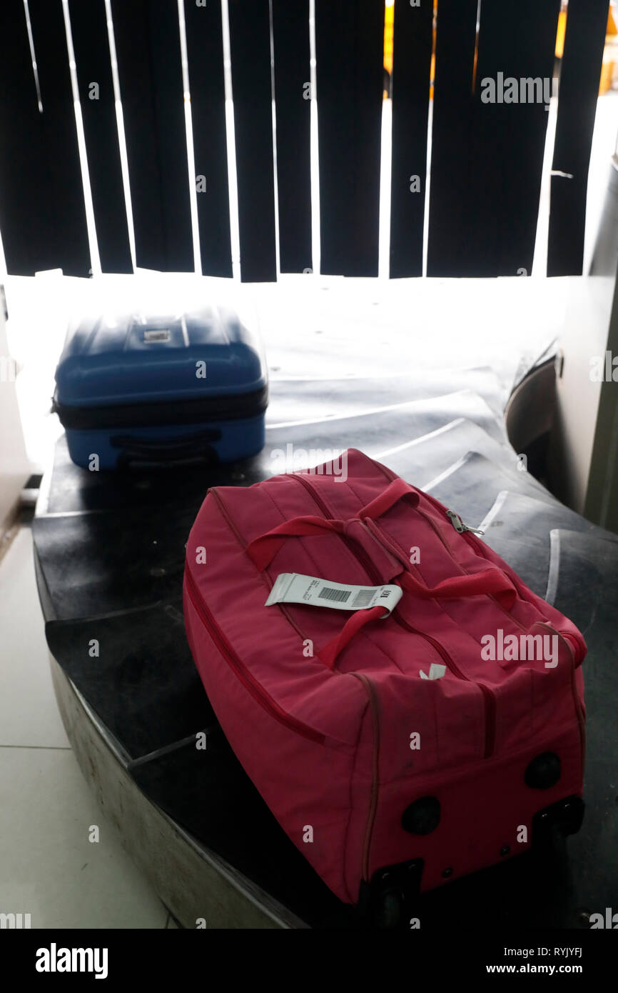 Lien Khuong Airport. Baggage claim at terminal. Dalat. Vietnam. Stock Photo