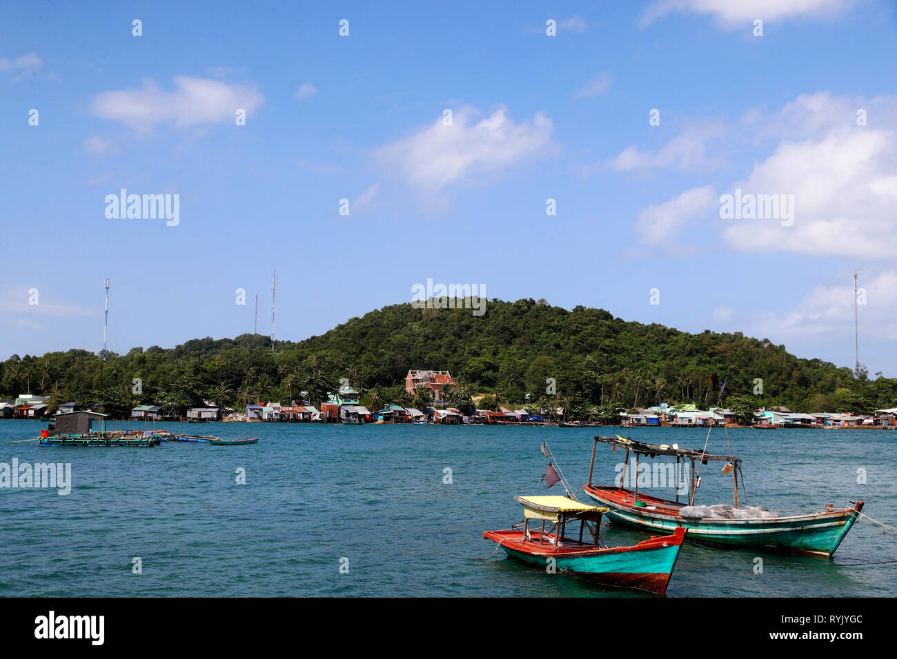South China Sea. Island.  Ha Tien. Vietnam. Stock Photo