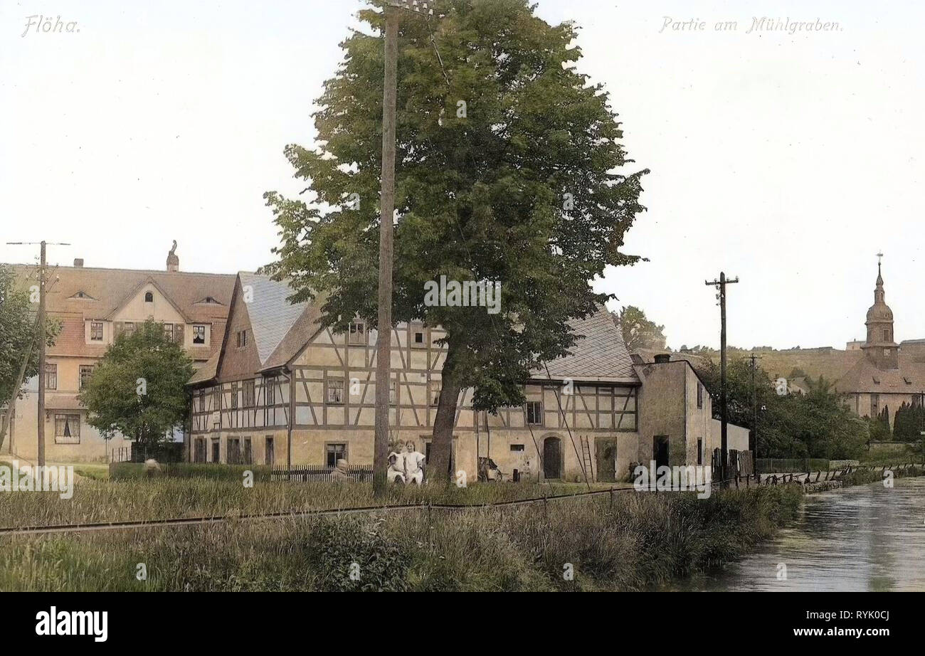 Buildings in Flöha, Churches in Landkreis Mittelsachsen, Flöha river in