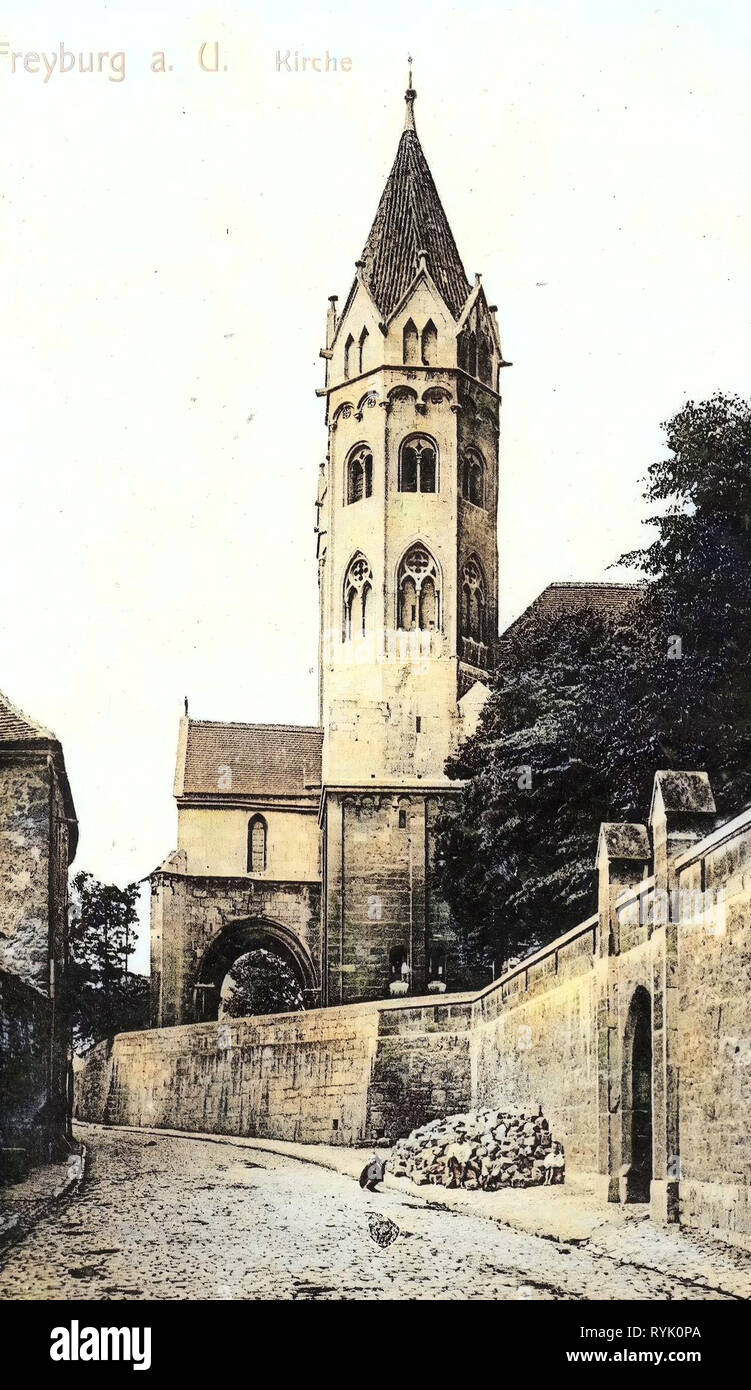 Marienkirche (Freyburg, Unstrut), 1913, Saxony-Anhalt, Freyburg, Kirche, Germany Stock Photo