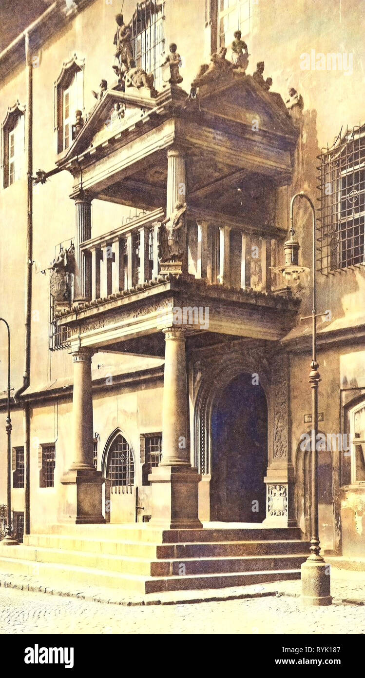 Rathaus Wittenberg, Portals in Wittenberg, 1913, SaxonyAnhalt