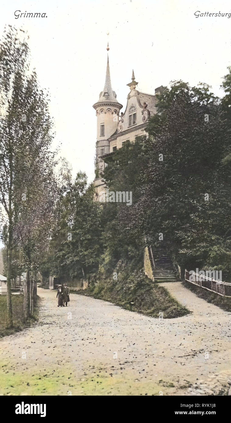 Gattersburg, 1913, Landkreis Leipzig, Grimma, Germany Stock Photo