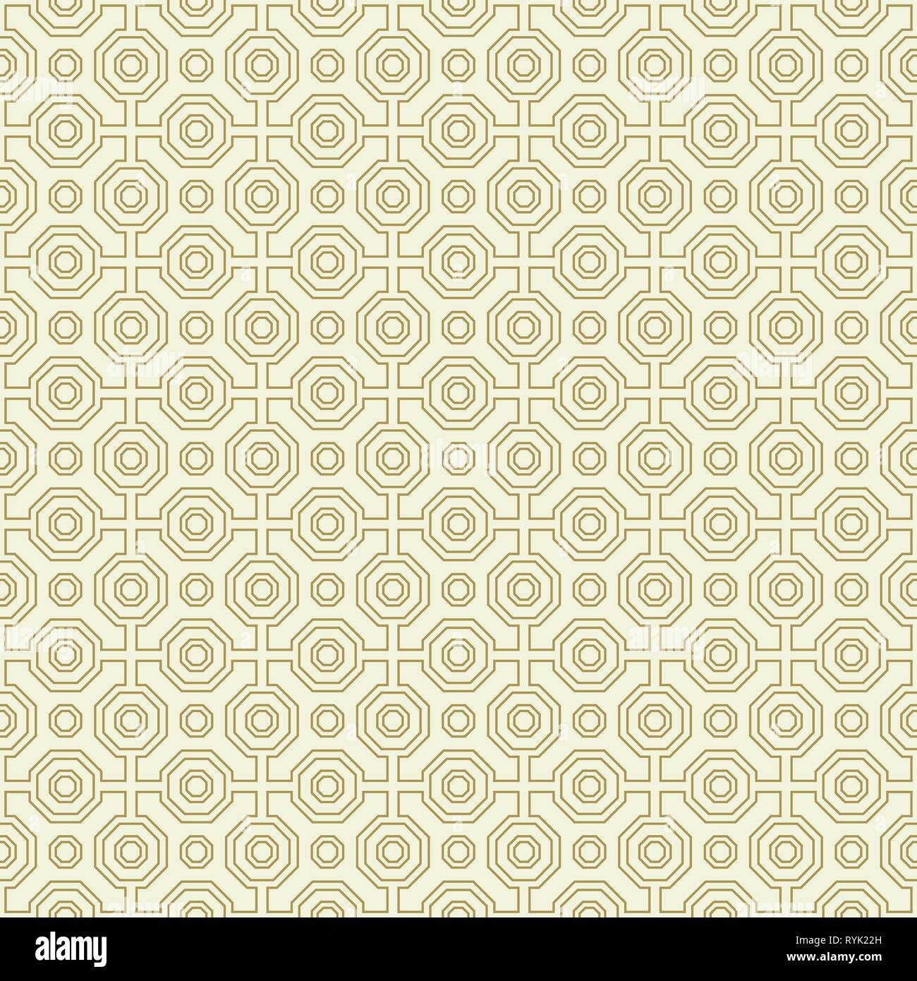 Seamless Abstract Vector Pattern With Octagons Stock Vector