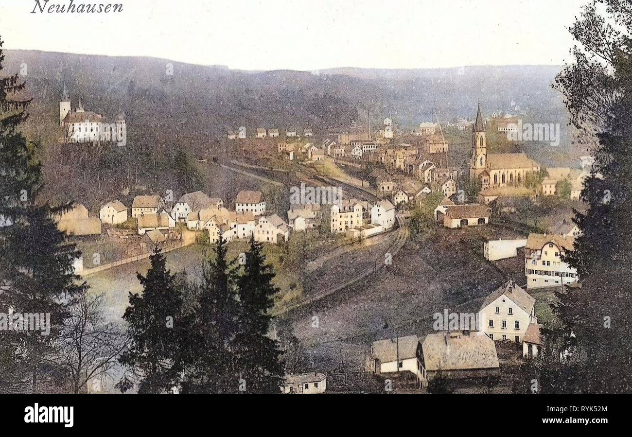 Schloss Purschenstein Buildings In Neuhausen Erzgeb Churches In Neuhausen Erzgeb 1915 Landkreis Mittelsachsen Neuhausen Germany Stock Photo Alamy