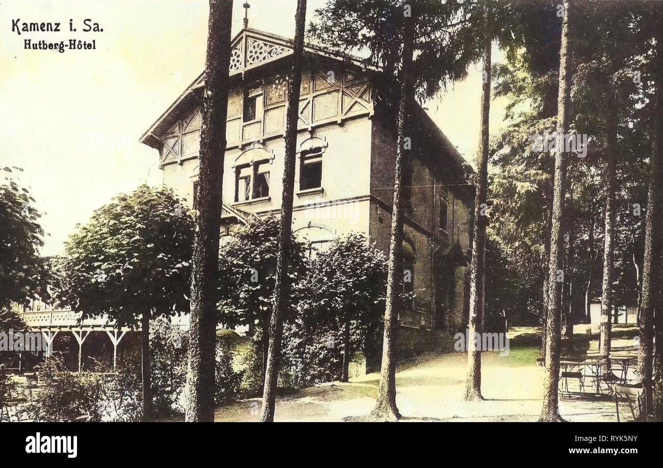 Hutberghotel, 1916, Landkreis Bautzen, Kamenz, Germany Stock Photo