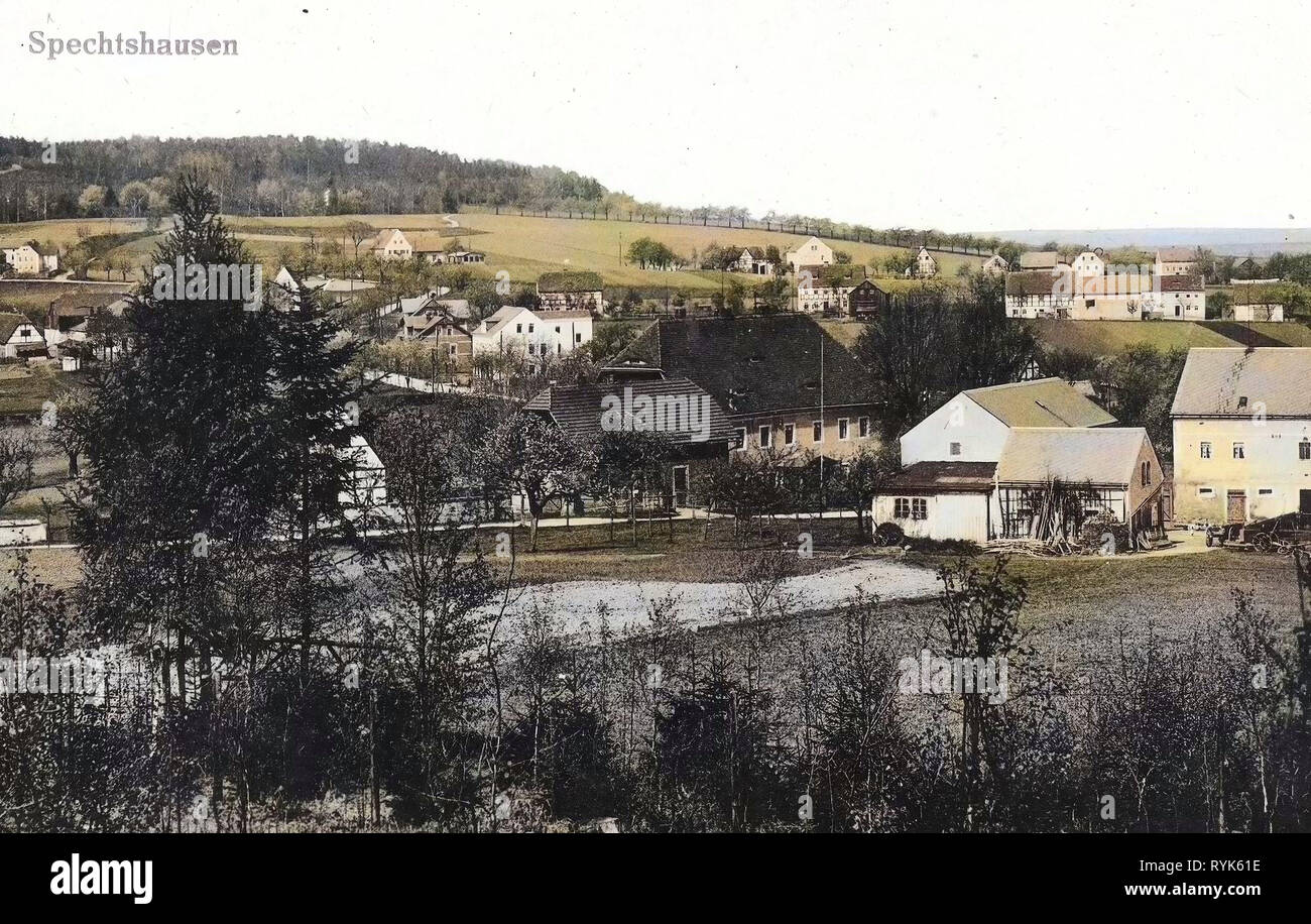 Spechtshausen, 1917, Landkreis Sächsische Schweiz-Osterzgebirge, Germany Stock Photo