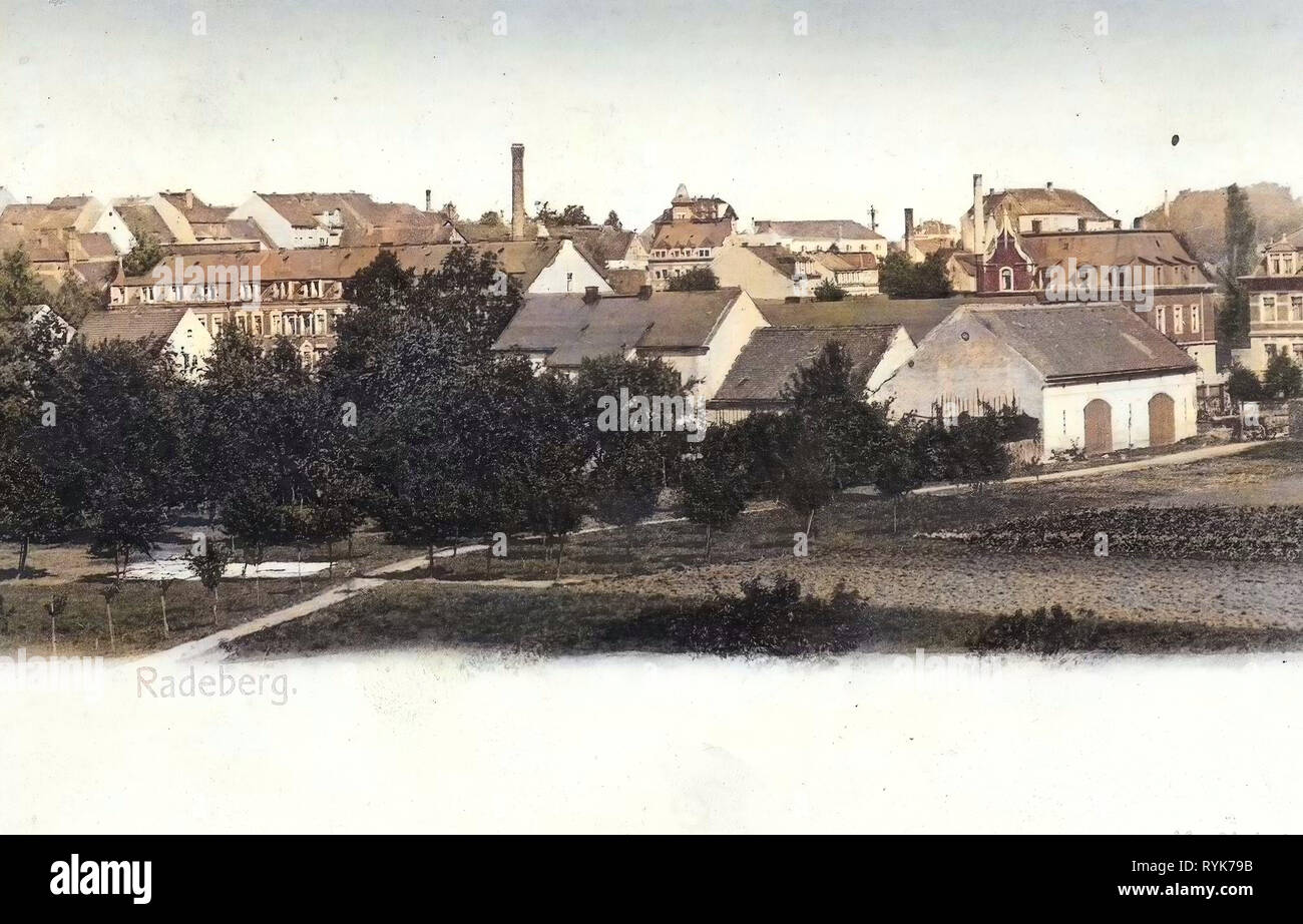 1901, Landkreis Bautzen, Radeberg, Ansicht, Germany Stock Photo