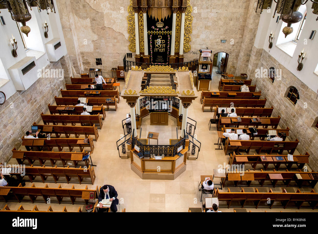 Hurva synagogue, Jerusalem old city, Israel Stock Photo Alamy