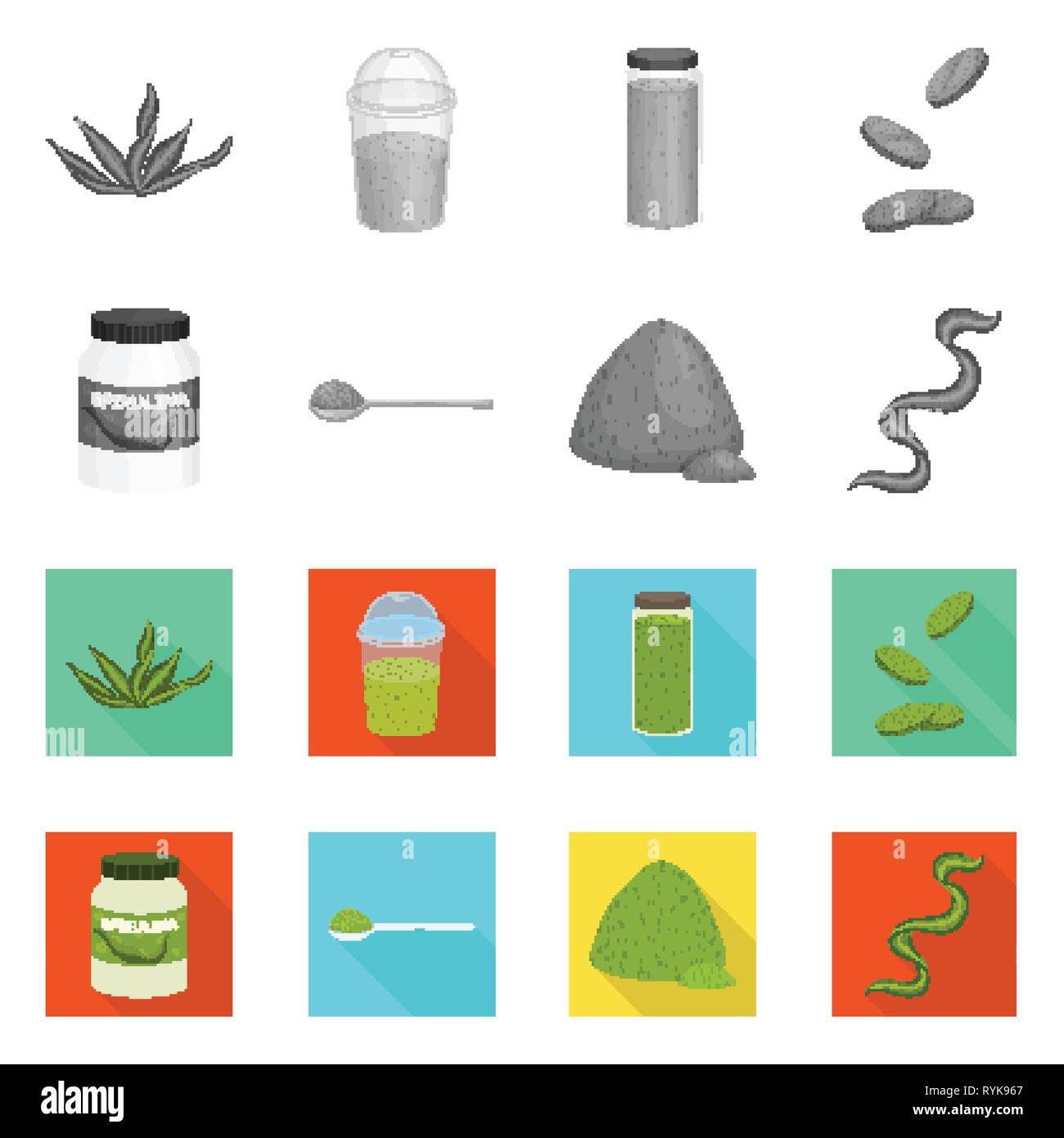 algae,smoothie,pill,supplement,healthy,vitamin,dried,spiral,organic ...
