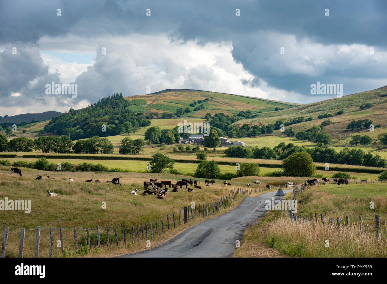 View near Whitewell, Lancashire. Stock Photo