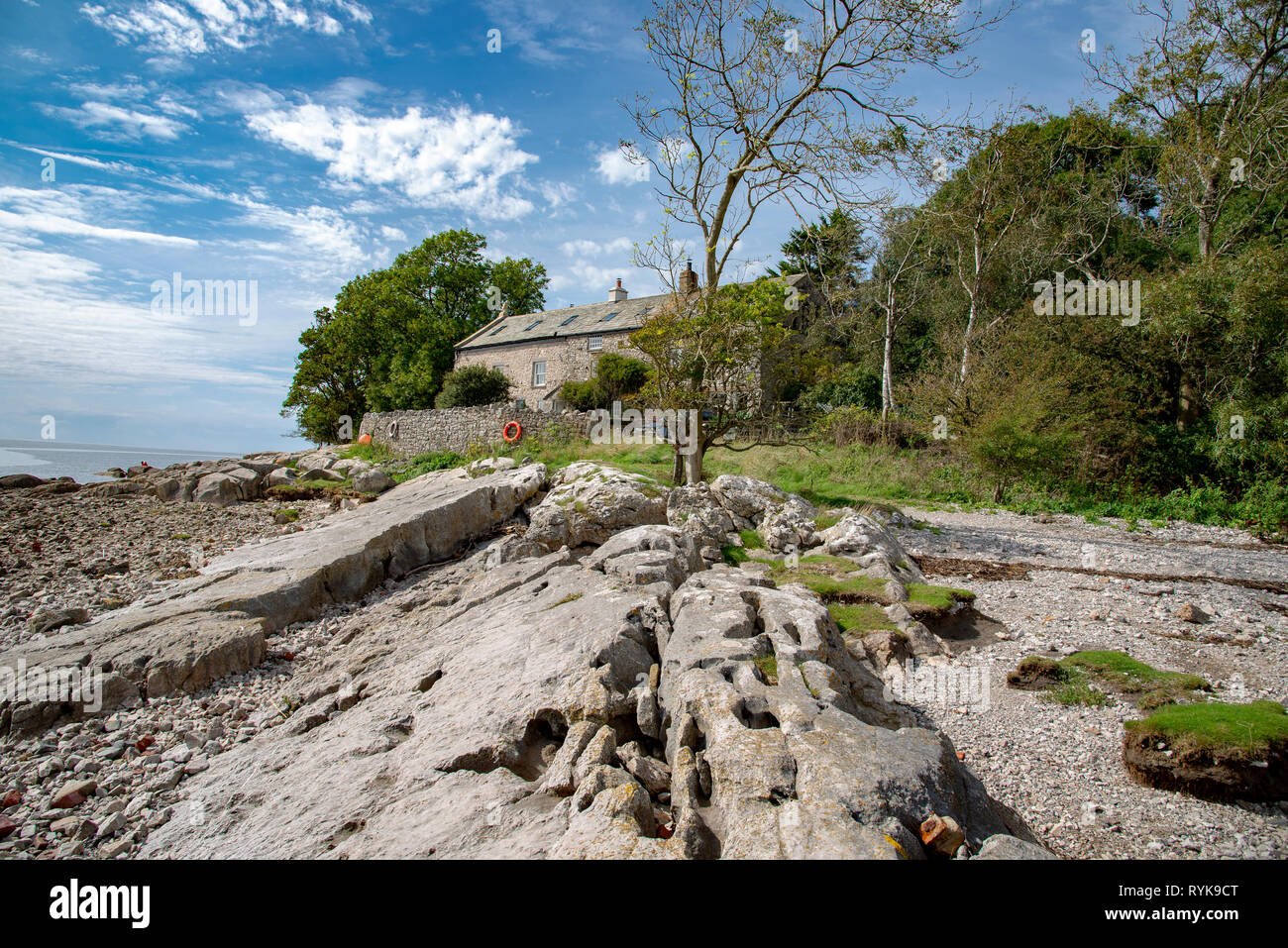 Brown's Houses, Jenny Brown's Point, Silverdale, Carnforth, Lancashire. Stock Photo