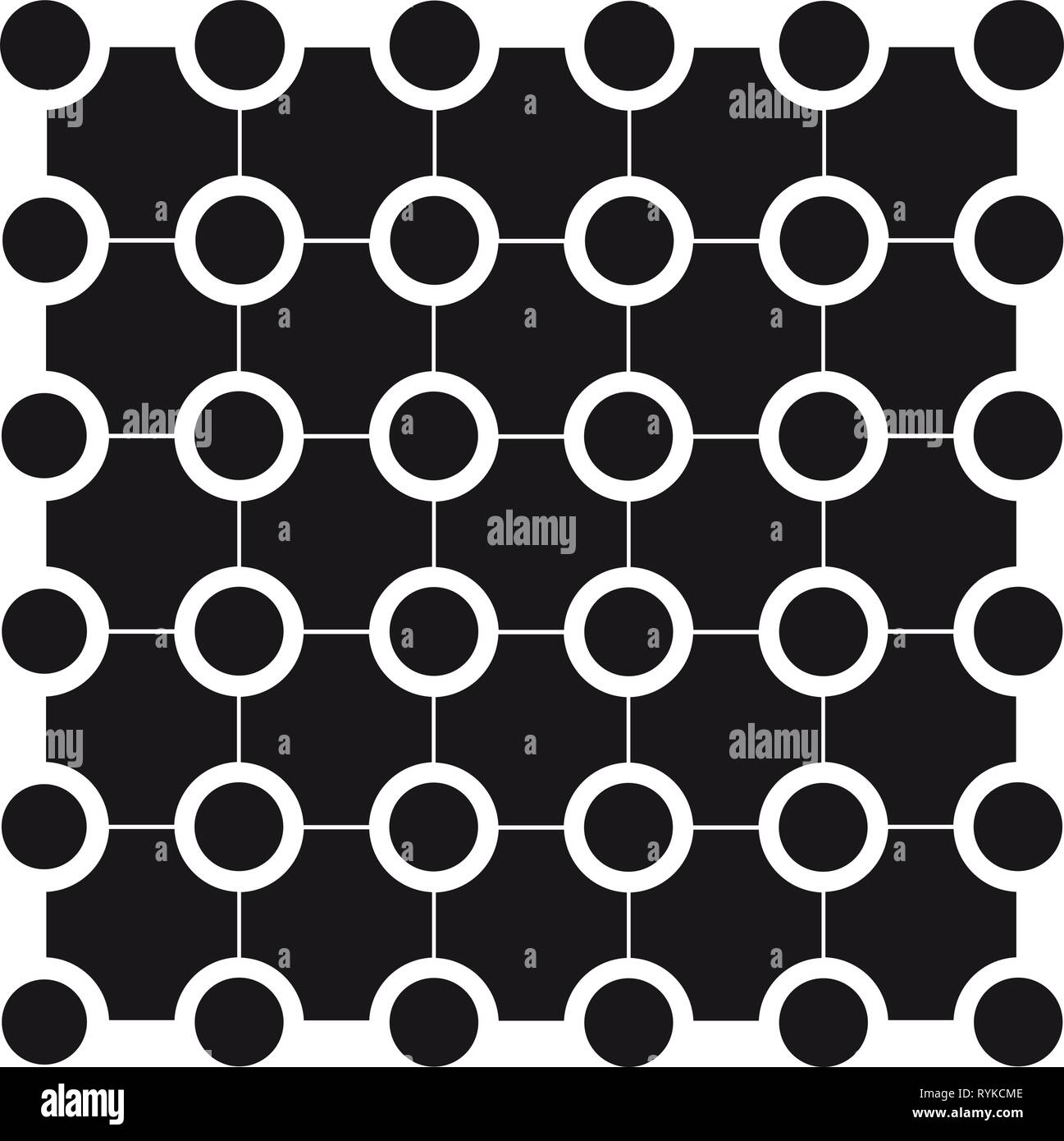Vector abstract geometric background with circles in black Stock Vector ...
