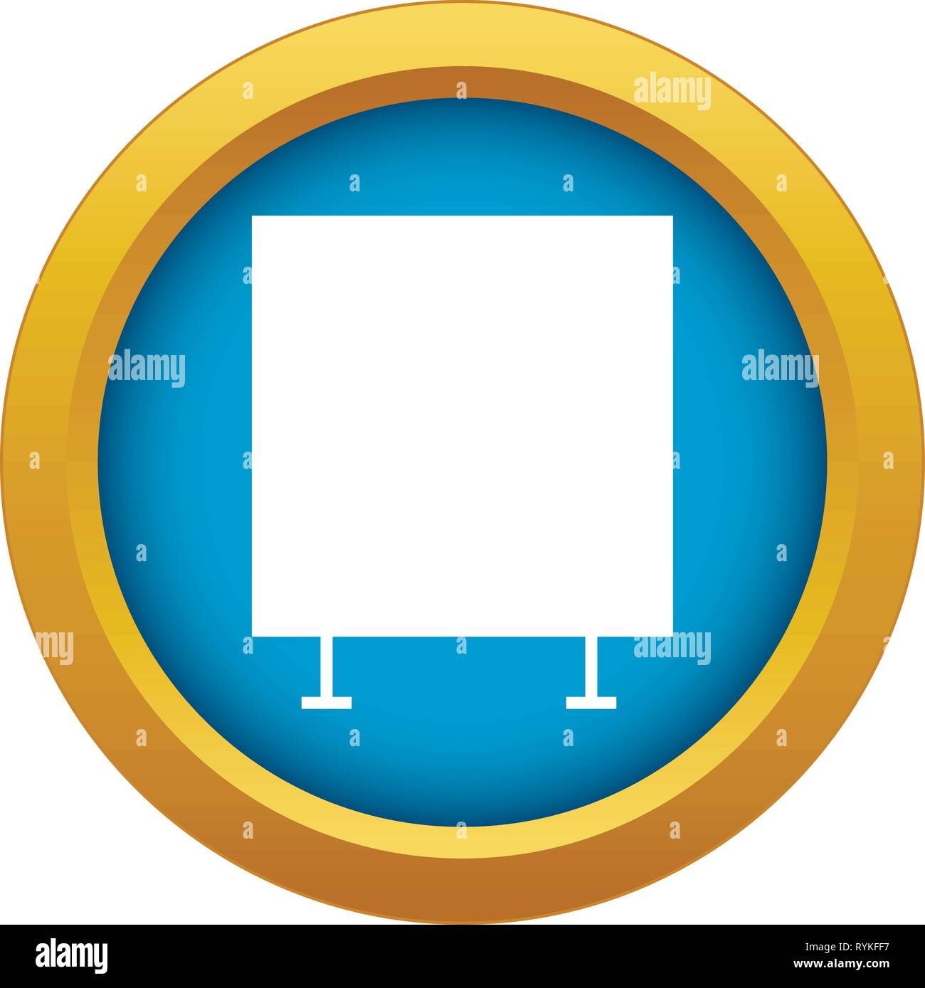 Finance woman chart icon blue vector isolated Stock Vector Image & Art ...