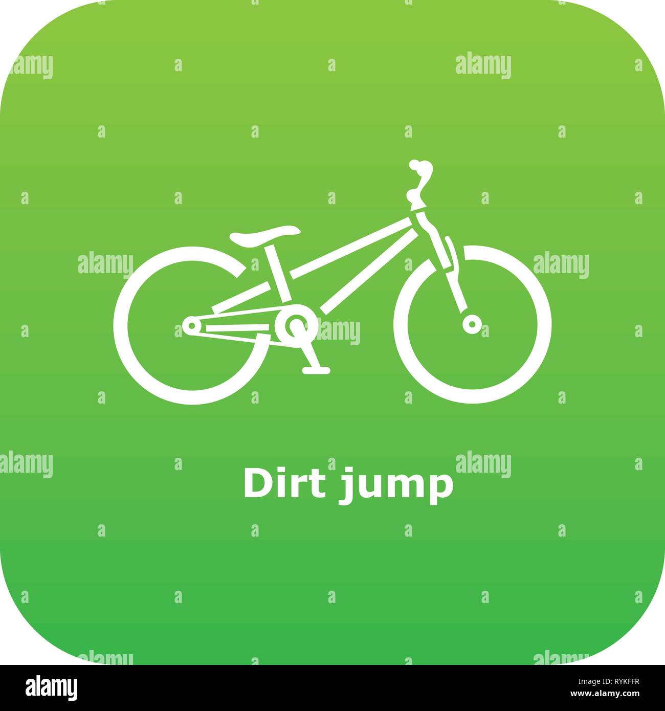 green dirt jump bike
