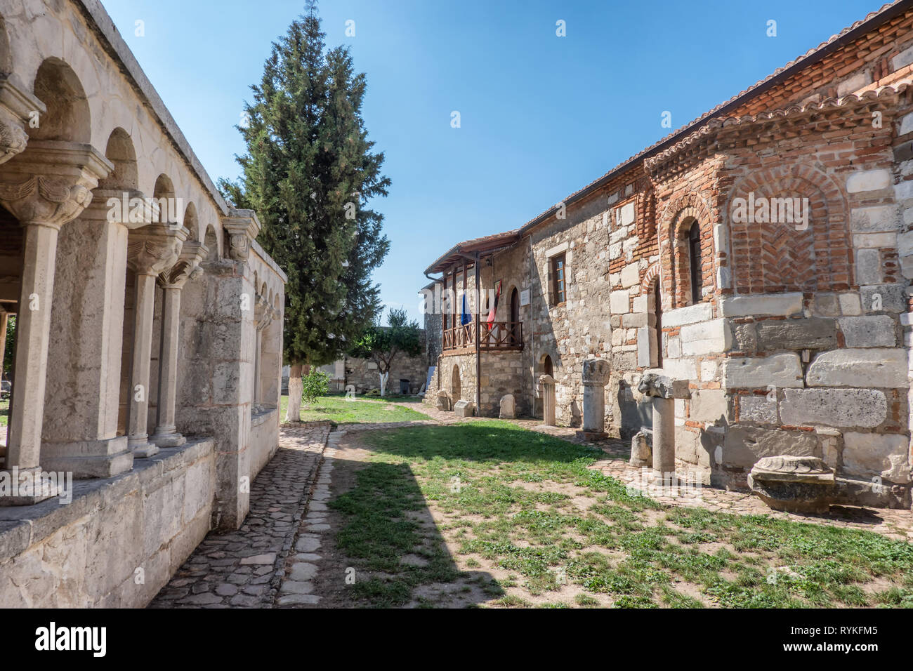 Monastry in the ancient city of Apollonia, Albania Stock Photo