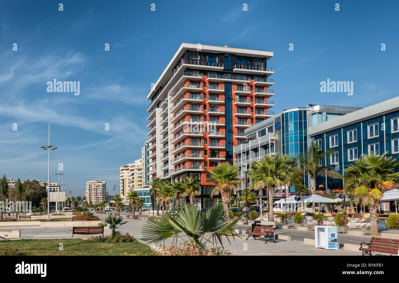City center central of Vlore in  Albania Stock Photo