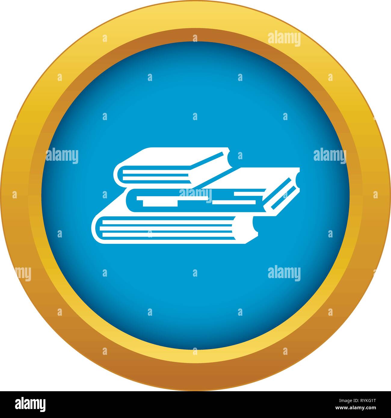 Graph finance book icon blue vector isolated Stock Vector Image & Art ...