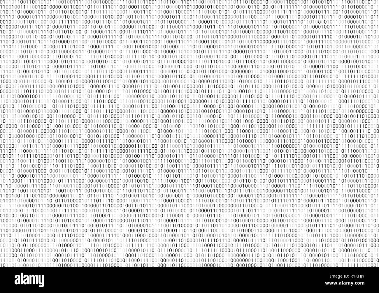 Binary Code Screen Stock Vector