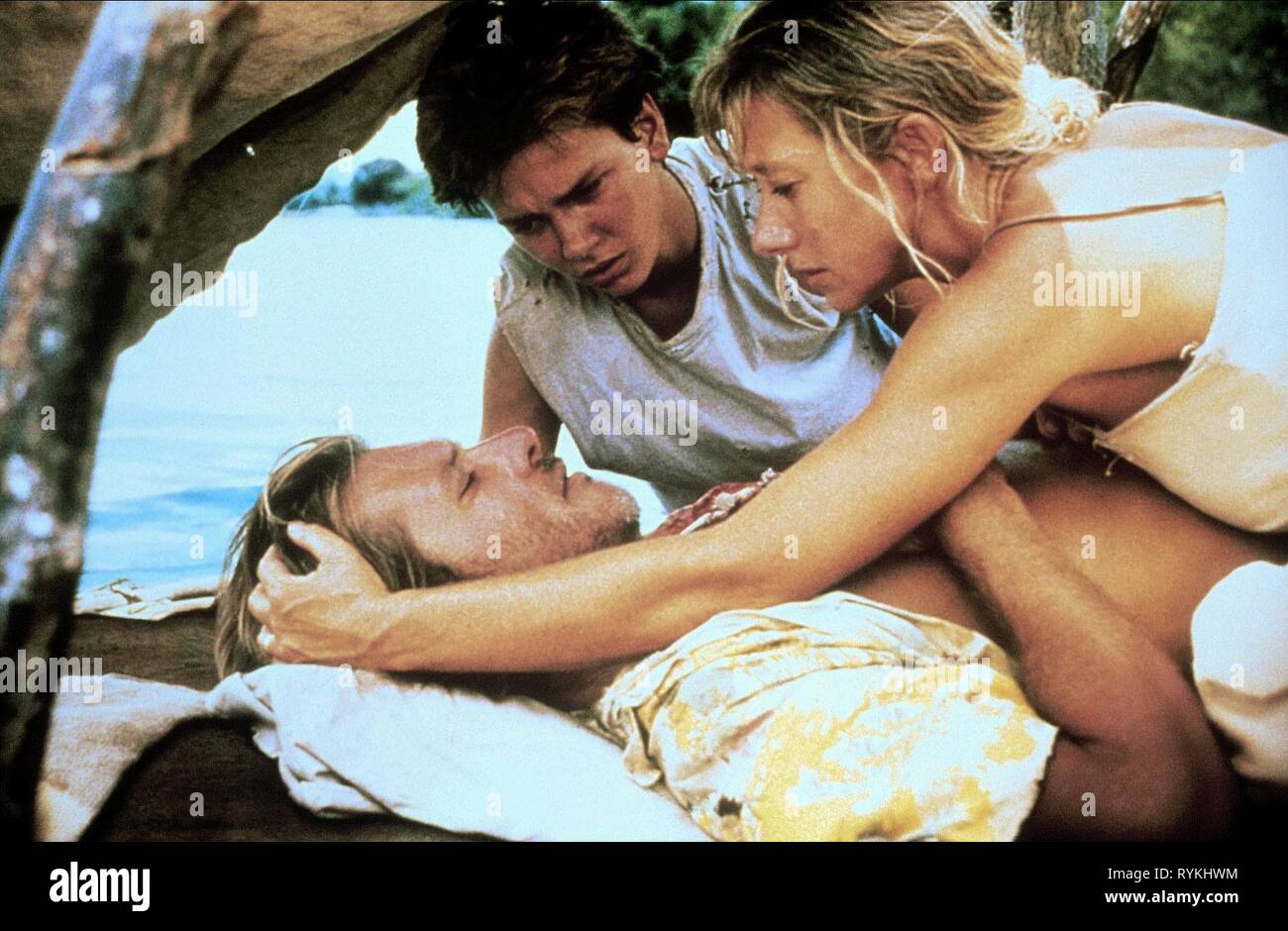 FORD,PHOENIX,MIRREN, THE MOSQUITO COAST, 1986 Stock Photo