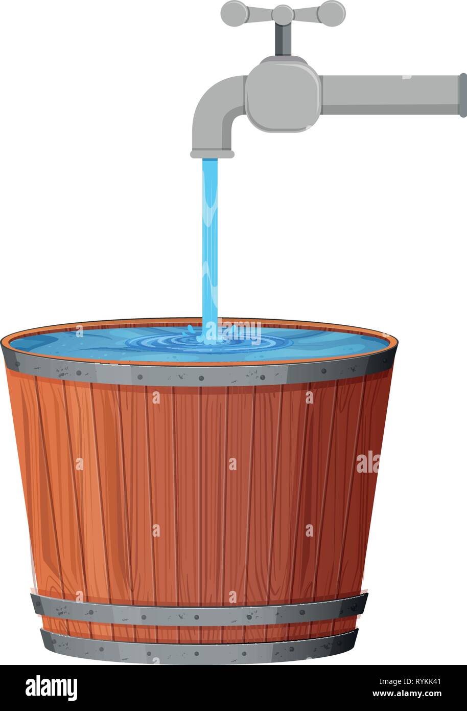 A water drop in bucket illustration Stock Vector Image & Art Alamy