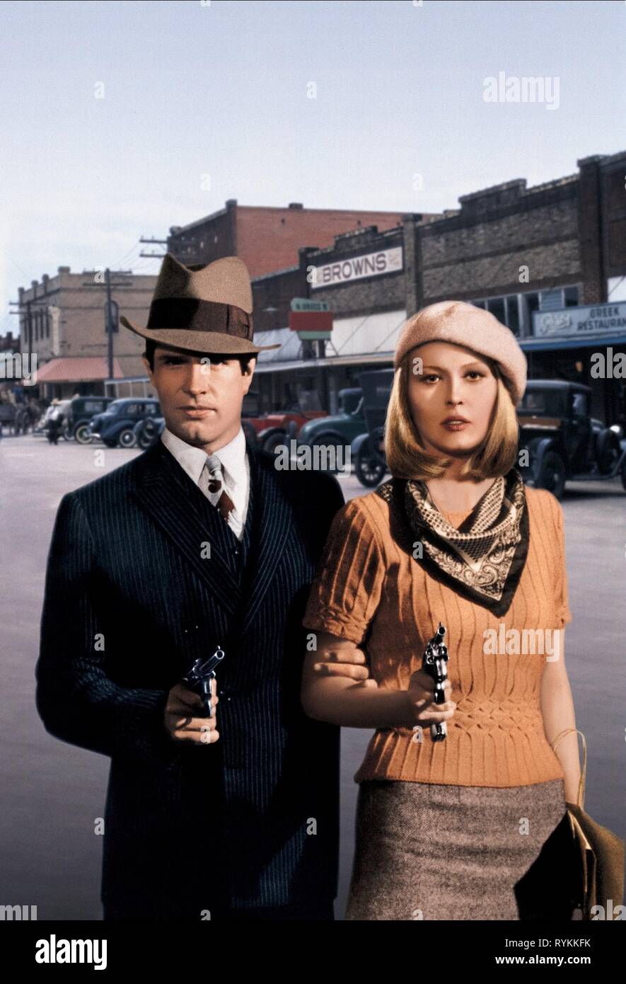 BEATTY,DUNAWAY, BONNIE AND CLYDE, 1967 Stock Photo