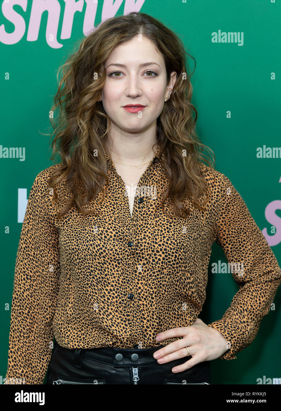 New York, United States. 13th Mar, 2019. Jessy Hodges attends New York Hulu Shrill premiere screening at Walter Reade Theater of Lincoln Center Credit: Lev Radin/Pacific Press/Alamy Live News Stock Photo