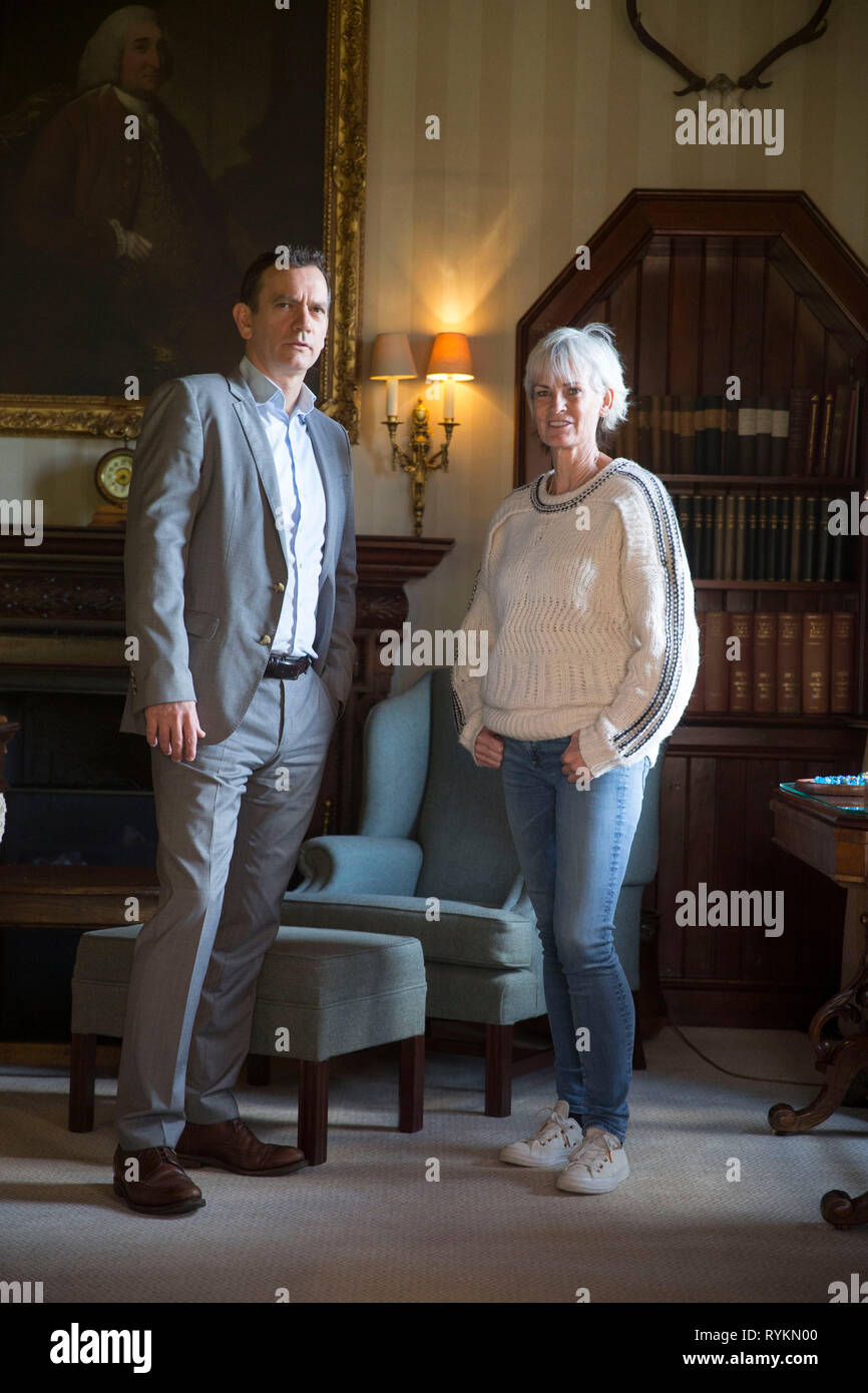 Blane Dodds, Tennis Scotland Chief Executive and Judy Murray at Cromlix House, Dunblane, bought by her Wimbledon champion son Andy Murray. Tennis Scotland and Judy Murray today joined forces to call for support from the LTA and Scottish Government after agreeing that the work to provide a lasting legacy for Andy and Jamie Murray is now “time critical”. Stock Photo