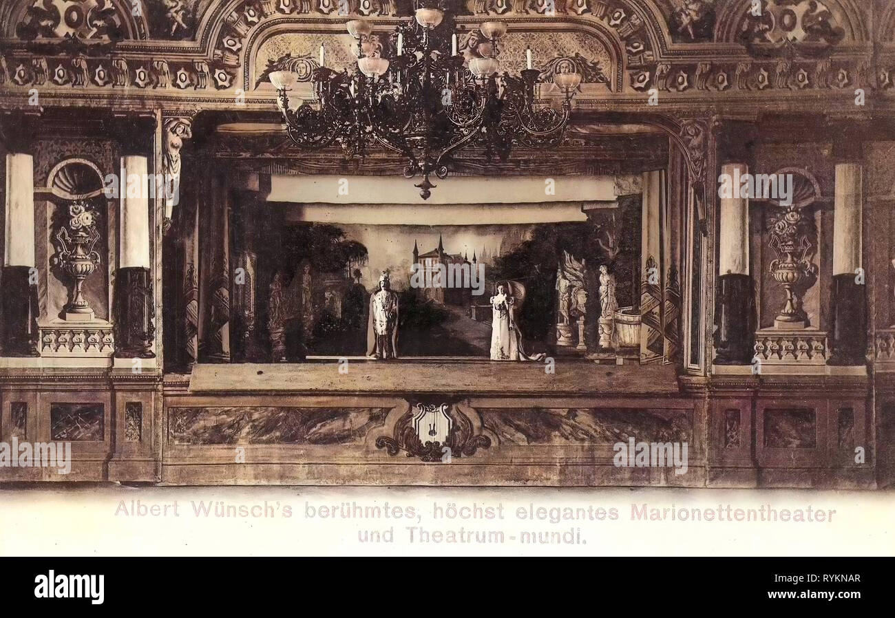 Puppet theaters in Germany, 1900, Meißen, Albert Münchs Stock Photo Alamy